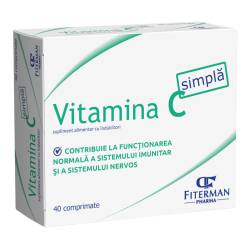 Vitamina C simpla, 40 comprimate, Fiterman