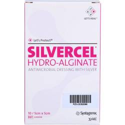 Silvercel Hydroalginat Verband 5x5 cm 10 St