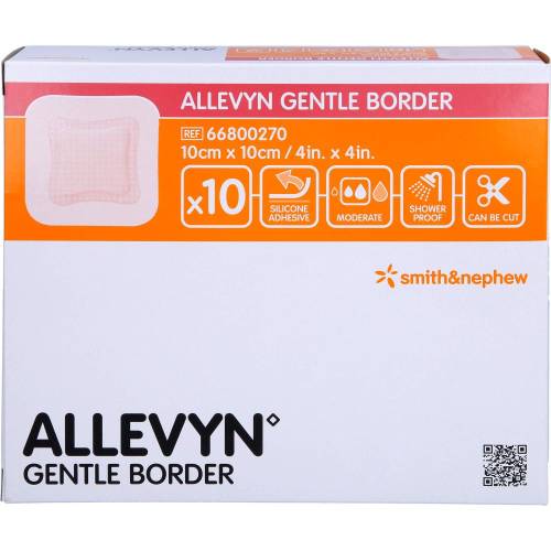 Allevyn Gentle Border 10x10 cm Schaumverb. 10 St