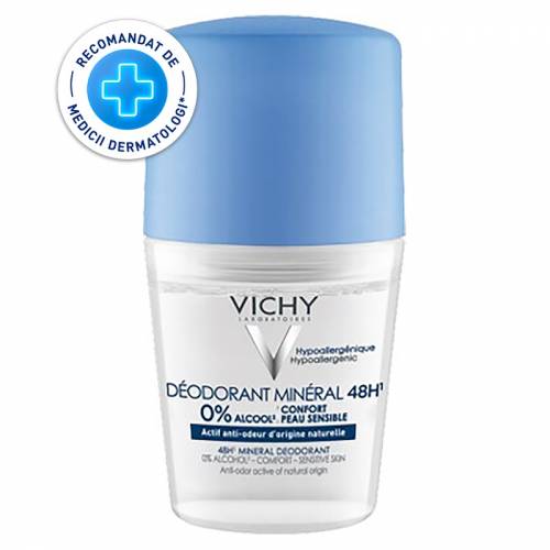 VICHY DEO ROLL ON DEODORANT MINERAL 48H 50ML