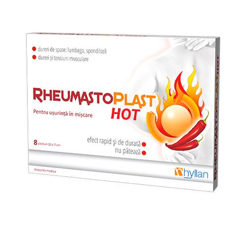 RHEUMASTOPLAST HOT PLASTURI 8BUC