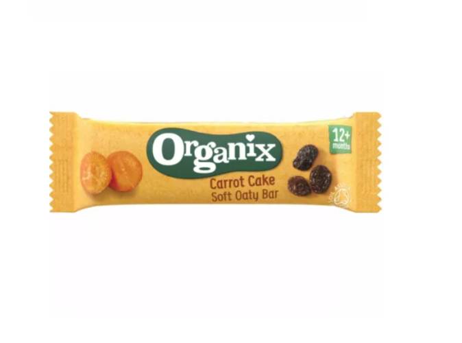 Organix Baton bio din ovaz integral cu morcov si mere 12+ luni 23 g