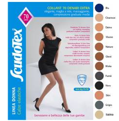 Scudotex Ciorapi compresivi pantalon 70 DEN  15-18 mmhg negru numar 6