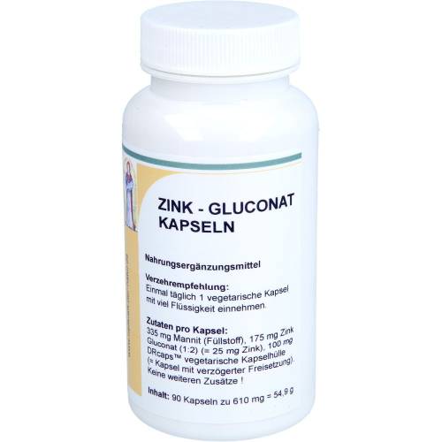Zink 25 mg Zinkgluconat Kapseln 90 St