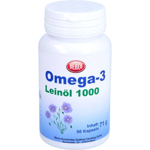 Omega-3 Leinöl 1000 Berco Kapseln 50 St