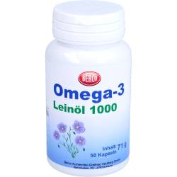 Omega-3 Leinöl 1000 Berco Kapseln 50 St