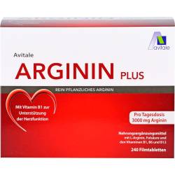 Arginin Plus Vitamin B1+B6+B12+Folsäure Filmtabl. 240 St
