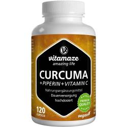 Curcuma+Piperin+Vitamin C vegan Kapseln 120 St
