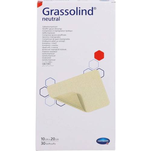 Grassolind Salbenkompressen 10x20 cm steril 30 St