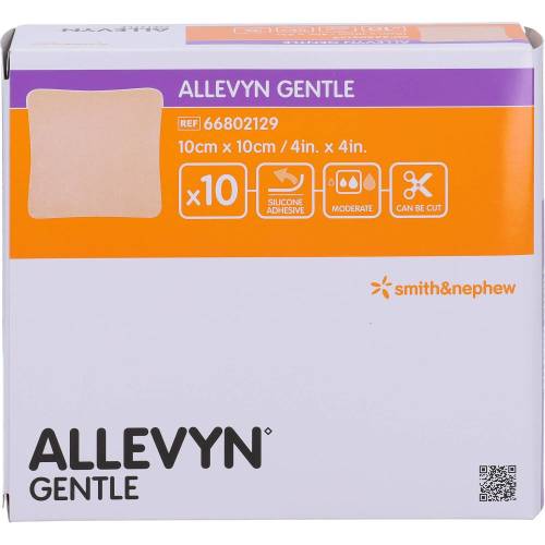 Allevyn Gentle 10x10 cm Schaumverband 10 St