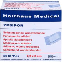 Ypsipor Wundverband steril 5x7,2 cm 50 St