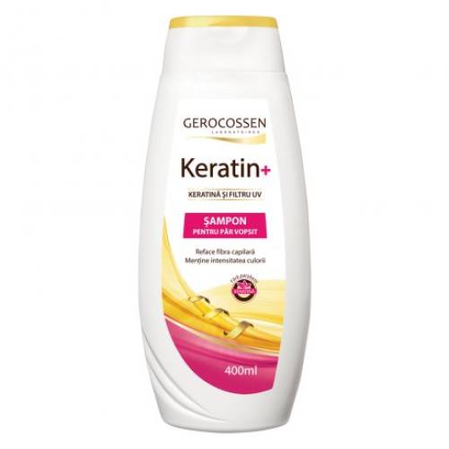 Sampon pentru par vopsit Keratin+, 400ml, Gerocossen