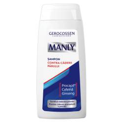 Sampon cu cofeina impotriva caderii parului Manly, 275ml, Gerocossen