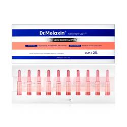 Fiole anti-rid cu efect de lifiting pentru gat, cu ECM-5 si Liposome Peptide, 10 bucati, Dr. Melaxin