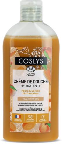 Crema de dus bio hidratanta cu Piersici si Morcovi, 250ml, Coslys