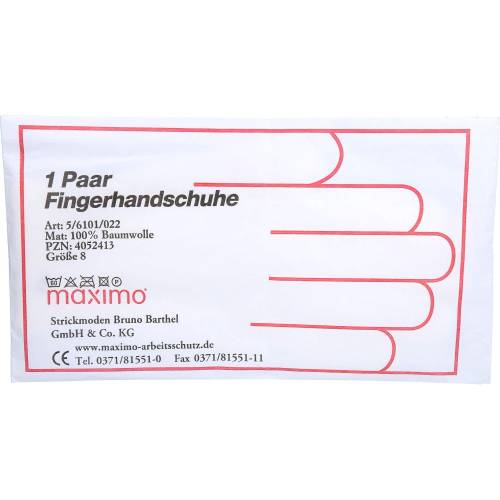 Handschuhe Strick Baumwolle Gr. 8 dünn 2 St