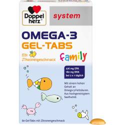 Doppelherz Omega-3 Gel-Tabs family system 60 St