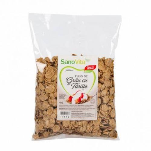 Fulgi de grau cu tarate 300g - SANOVITA
