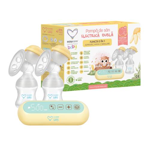 Pompa de san electrica dubla, 3 in 1, D262, EasyCare Baby