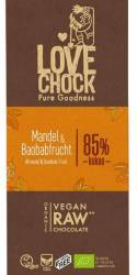 Ciocolata RAW VEGANA cu migdale si baobab Eco-Bio 70g - Lovechock