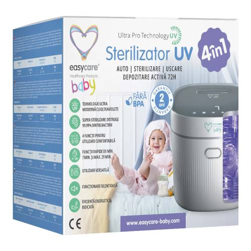 Sterilizator UV 4in1 cu uscator, EasyCare Baby