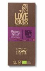 Ciocolata cu afine, canepa si cacao 85%, 70g - Rapunzel