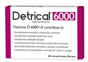 Zdrovit Detrical D3 6000 UI 60 comprimate filmate
