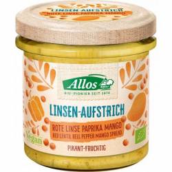 Crema tartinabila din linte, ardei si mango, eco-bio, 140g - Allos