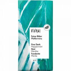 Ciocolata neagra cu menta, eco-bio, 100g - Vivani