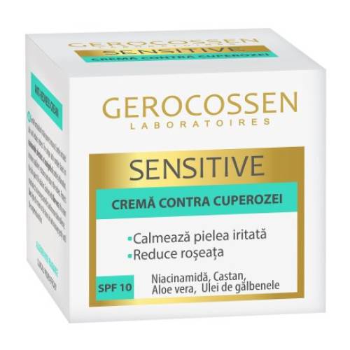 Crema impotriva cuperozei cu SPF10 Sensitive, 50ml, Gerocossen