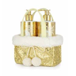 Set Golden Glitters X-Mas Sapun lichid 250ml + Lotiune de maini 250ml, Vivian Gray