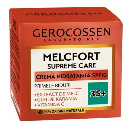 Crema hidratanta primele riduri 35+ cu SPF10 Melcfort Supreme Care, 50ml, Gerocossen