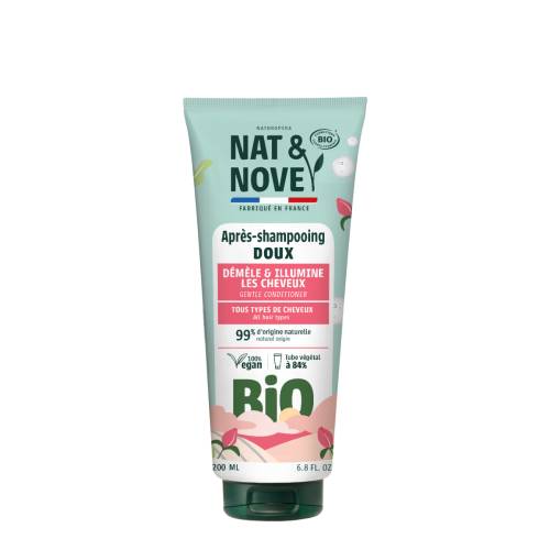 Balsam delicat pentru toate tipurile de par cu extract de galbenele Bio, 200ml, Nat&Nove