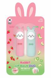 Balsam de buze duo capsuni & mar, 2x3.5g, Quret