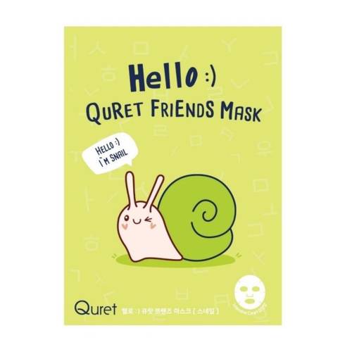 Masca fata cu mucus de melc Hello Friends, 25g, Quret