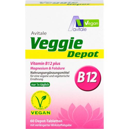 Veggie Depot Vitamin B12+Magnesium+Folsäure Tabl. 60 St