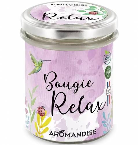 Lumanare parfumata naturala Vegana, Relax 150g - Aromandise
