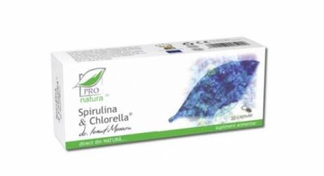 Spirulina si Chlorella, 30cps - MEDICA