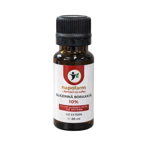 Glicerina boraxata 10%, 20 ml, Napofarm