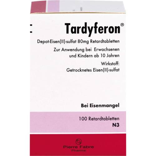 Tardyferon Depot-Eisen(Ii)-sulfat 80 mg Retardtab. 100 St