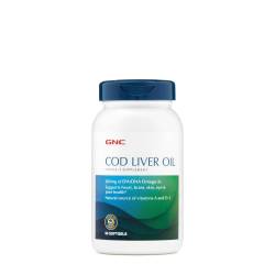 Cod liver oil, ulei triplu din ficat de cod, 90cps - Gnc