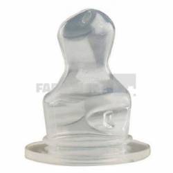 Baby Nova 15302 Tetine ortodontice silicon pentru lapte talie 2 3-24 luni 2 bucati