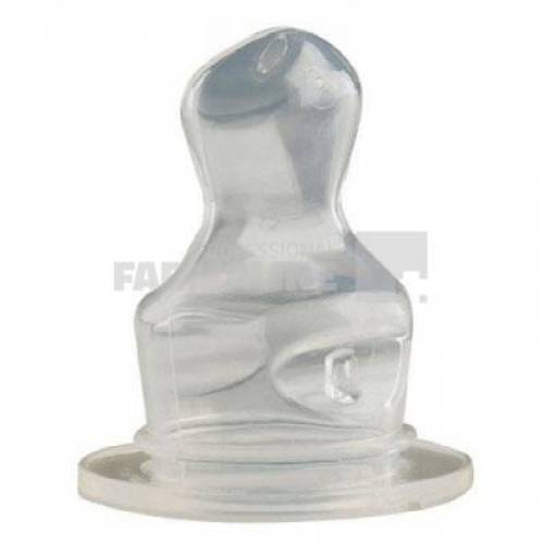 Baby Nova 15303 Tetine ortodontice silicon pentru cereale talie 2 3-14 luni 2 bucati