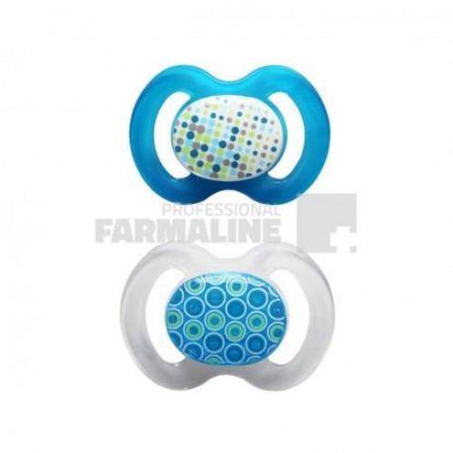 Baby Nova 27230 Suzete simetrice decorate talia 1 0-6 luni 2 bucati