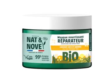 Masca reparatoare pentru par uscat si deteriorat cu extract de alune 3in1 Bio, 300ml, Nat&Nove