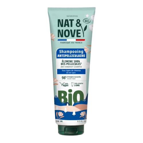 Sampon anti-matreata pentru toate tipurile de par cu extract de salcie alba Bio, 250ml, Nat&Nove