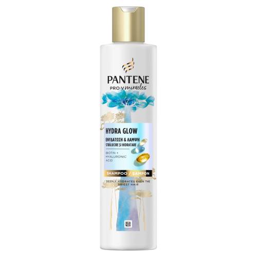 Sampon pentru par uscat si deshidratat cu biotina Pro-V Miracles Hydra Glow, 250ml, Pantene