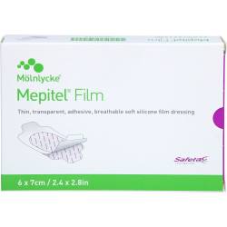 Mepitel Film Folienverband 6x7 cm 10 St
