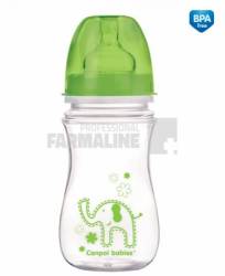 Canpol 35/206 Biberon anti-colici gat larg 3-6+ luni 240 ml