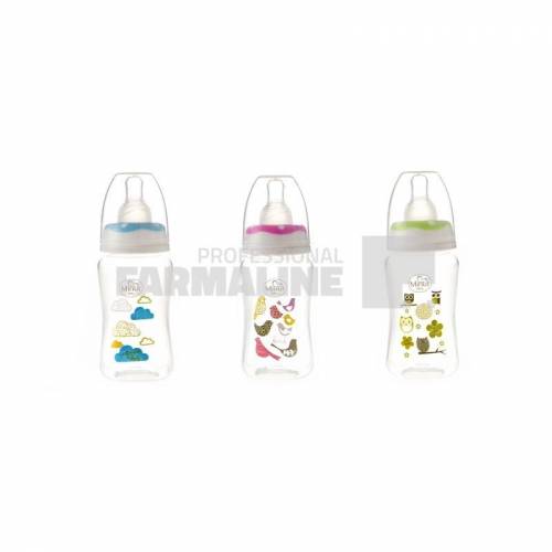 Minut Baby Biberon sticla 0+ luni tetina silicon 125 ml